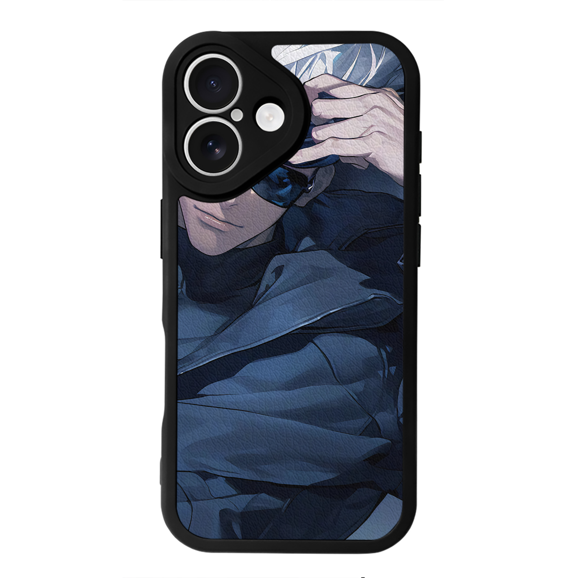 （画像用） 呪術廻戦 Jujutsu Kaisen 【iPhone 16シリーズ対応】シリコンスマホケース（レザー調） 材質：シリコン